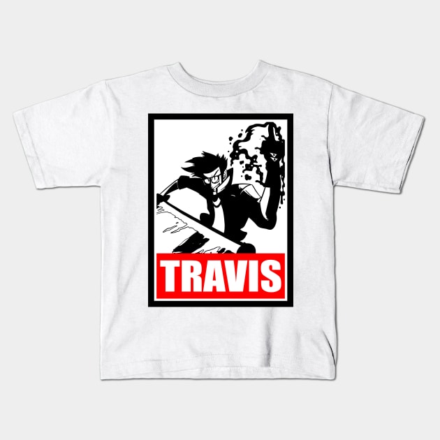 Travis No More Heroes 2 Kids T-Shirt by Borton